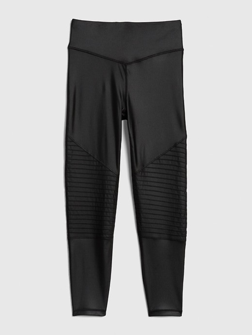 GAP Black High-Waist Moto Leggings